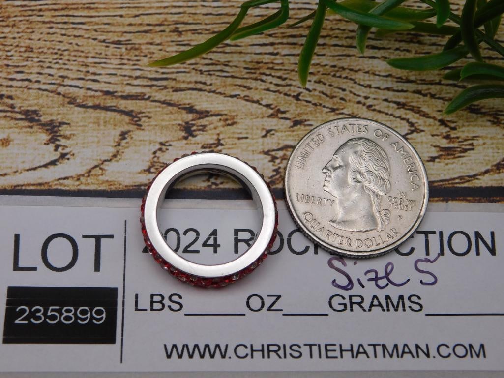 STONE RING ROCK STONE LAPIDARY SPECIMEN - 2