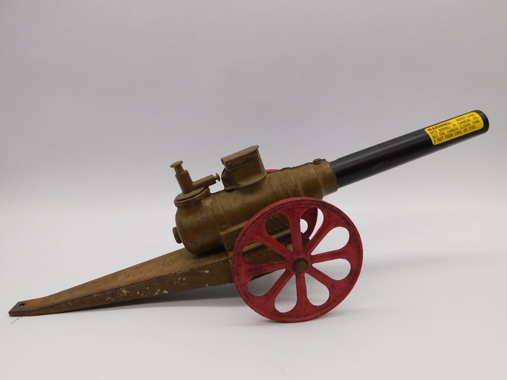 TOY BIG-BANG CANNON VINTAGE METAL TOY: TOY BIG-BANG CANNON VINTAGE METAL TOY