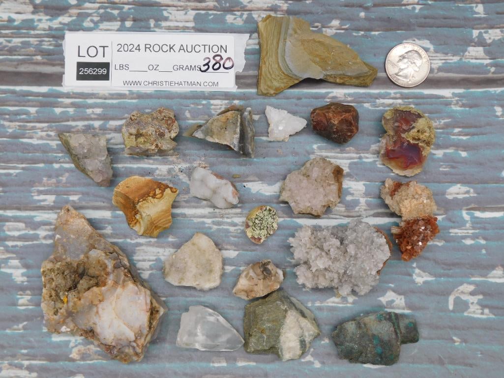 MIXED ROUGH ROCK STONE LAPIDARY SPECIMEN - 2