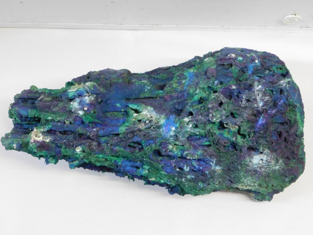 MALACHITE AZURITE STALAGTITE ROCK STONE LAPIDARY SPECIMEN: WELCOME TO HATMAN AUCTIONS! SPECIAL NOTICE: Please see photos for measurements and descriptions. ***Yes, we have in house shipping with MANY REPEAT CUSTOMERS because of our streamlined service.