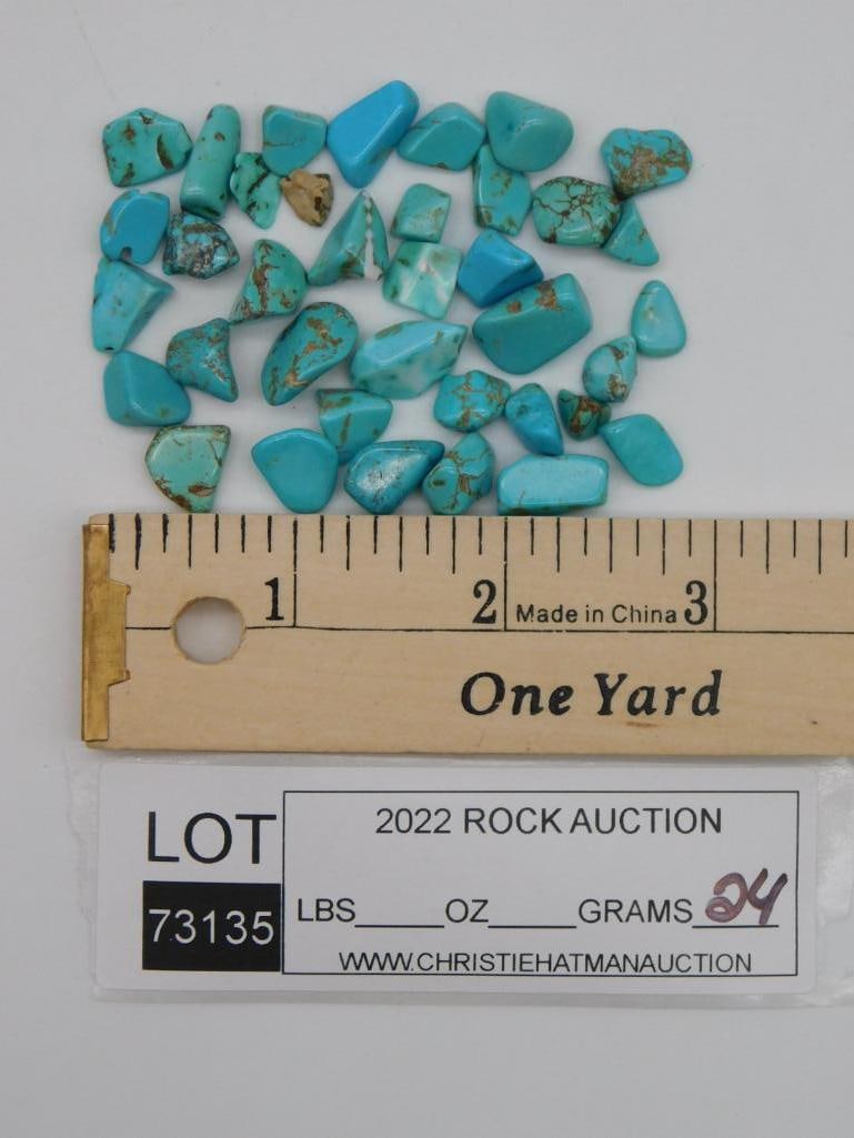 TURQUOISE ROCK STONE LAPIDARY SPECIMEN - 2