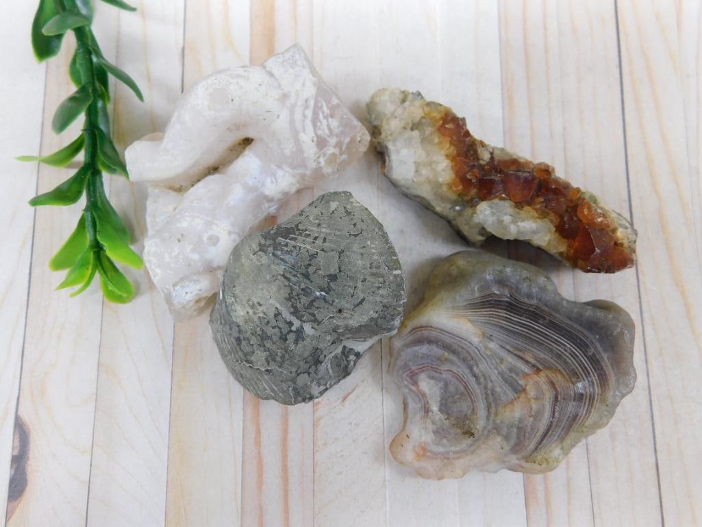 MIXED ROUGH ROCK ROCK STONE LAPIDARY SPECIMEN (1 of 2)