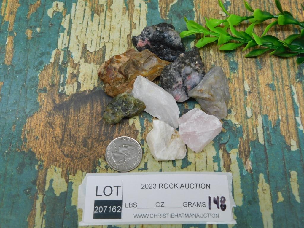 MIXED ROUGH ROCK ROCK STONE LAPIDARY SPECIMEN - 2