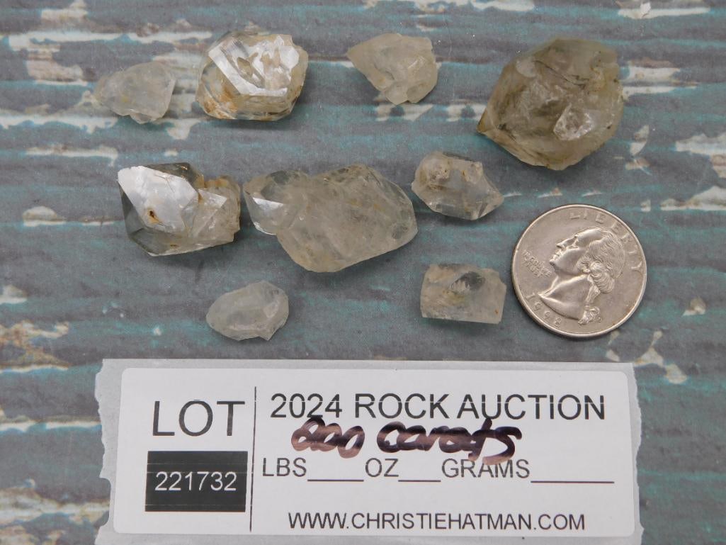 HERKIMER DIAMONDS ROCK STONE LAPIDARY SPECIMEN - 2
