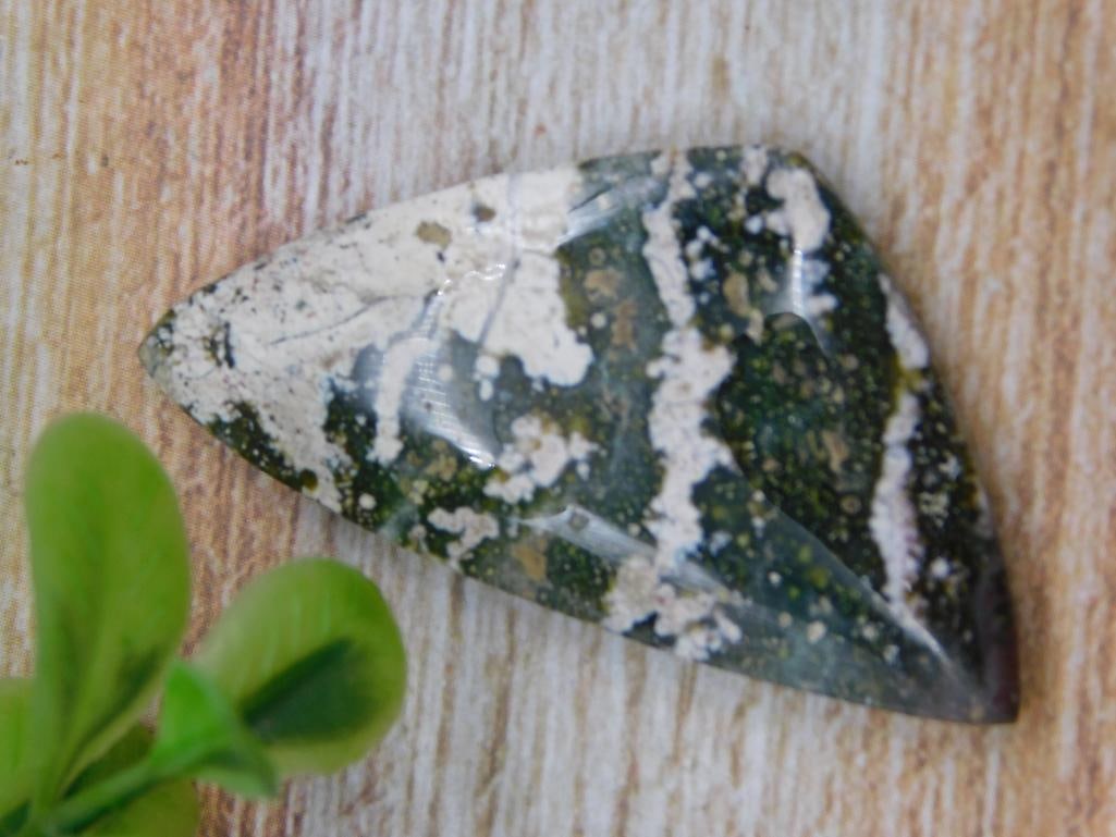 OCEAN JASPER CABOCHON ROCK STONE LAPIDARY SPECIMEN: OCEAN JASPER CABOCHON ROCK STONE LAPIDARY SPECIMEN
