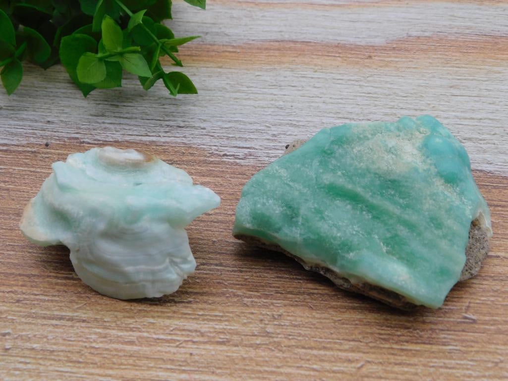 BLUE ARAGONITE ROCK STONE LAPIDARY SPECIMEN: BLUE ARAGONITE ROCK STONE LAPIDARY SPECIMEN