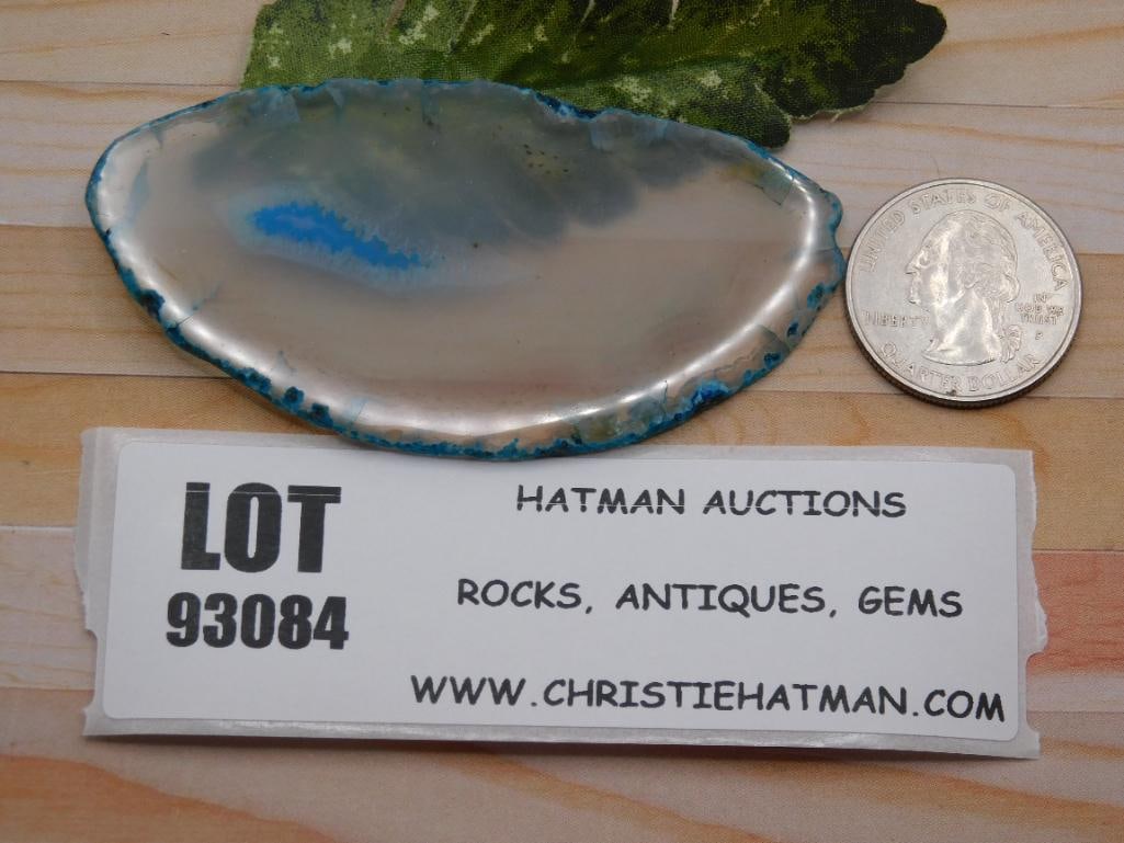 AGATE SLICE ROCK STONE LAPIDARY SPECIMEN (1 of 1)