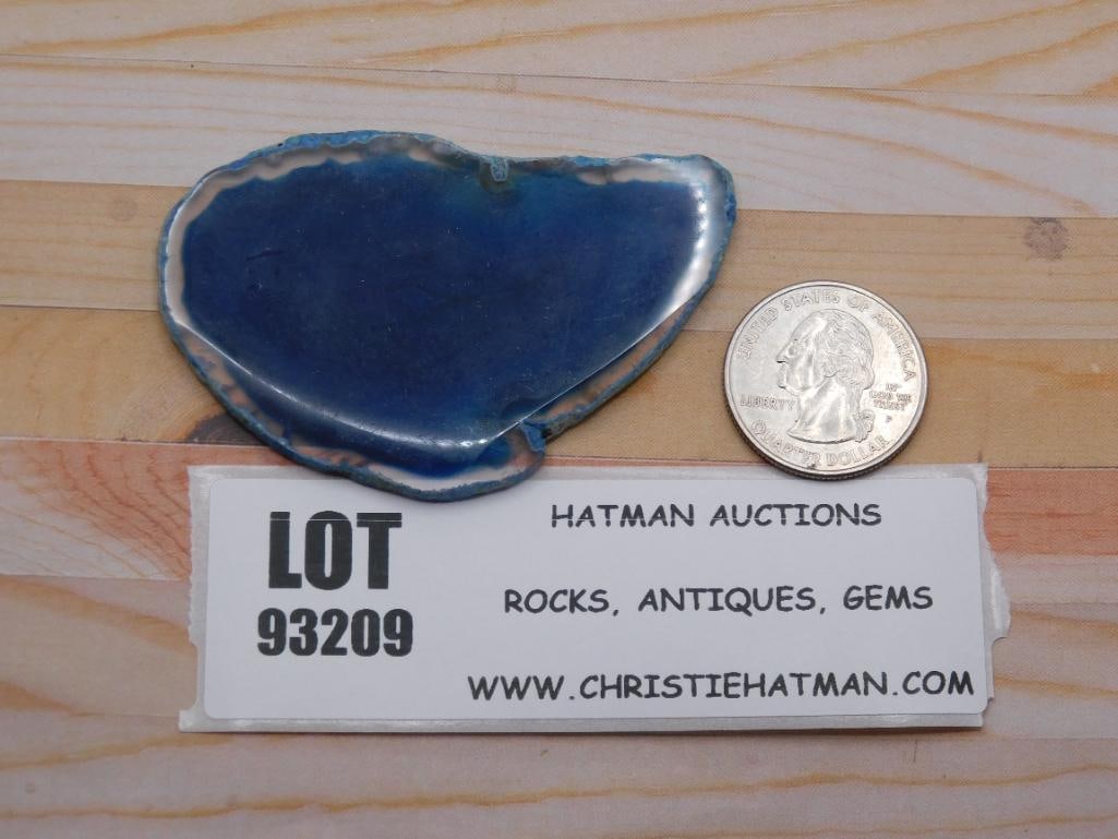 AGATE SLICE ROCK STONE LAPIDARY SPECIMEN (1 of 1)