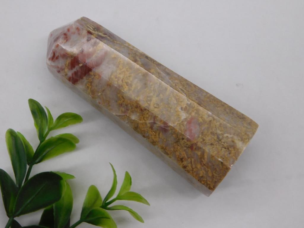 SUNSTONE OBELISK ROCK STONE LAPIDARY SPECIMEN: SUNSTONE OBELISK ROCK STONE LAPIDARY SPECIMEN