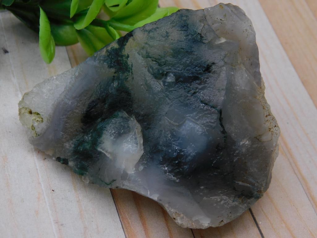 Polished Moss Agate Specimen ROCK STONE LAPIDARY SPECIMEN (1 of 2)