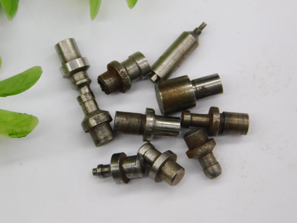 VINTAGE WATCHMAKER WATCHMAKING STUMP TOOLS 3144: Includes a mix of metal stump tools of varying shapes and sizes. Suitable for industrial applications or watchmaking projects requiring precision components. Made from durable metal materials for long