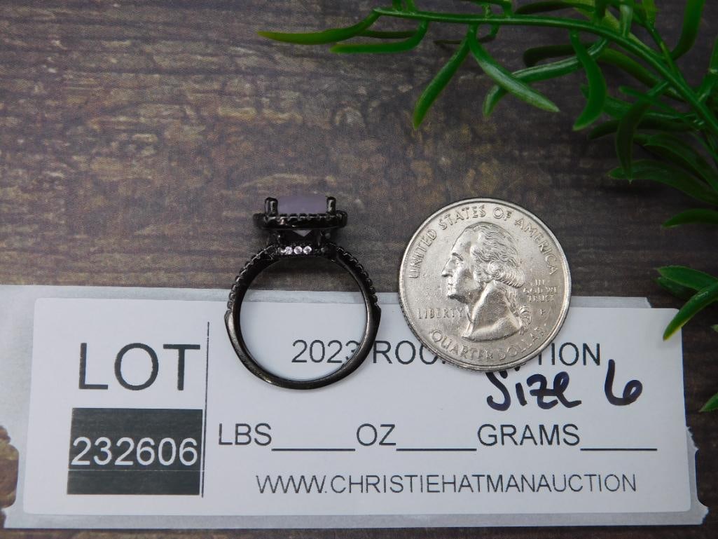 GENUINE STONE RING SIZE 6 - 2