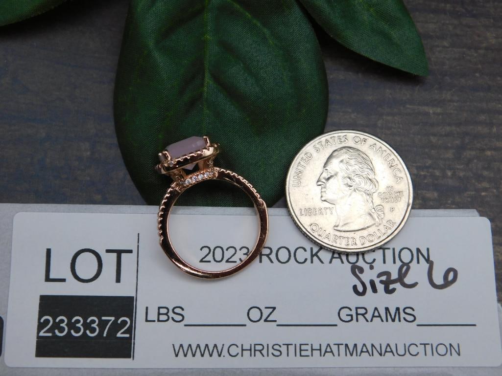 GENUINE STONE RING SIZE 6 - 5