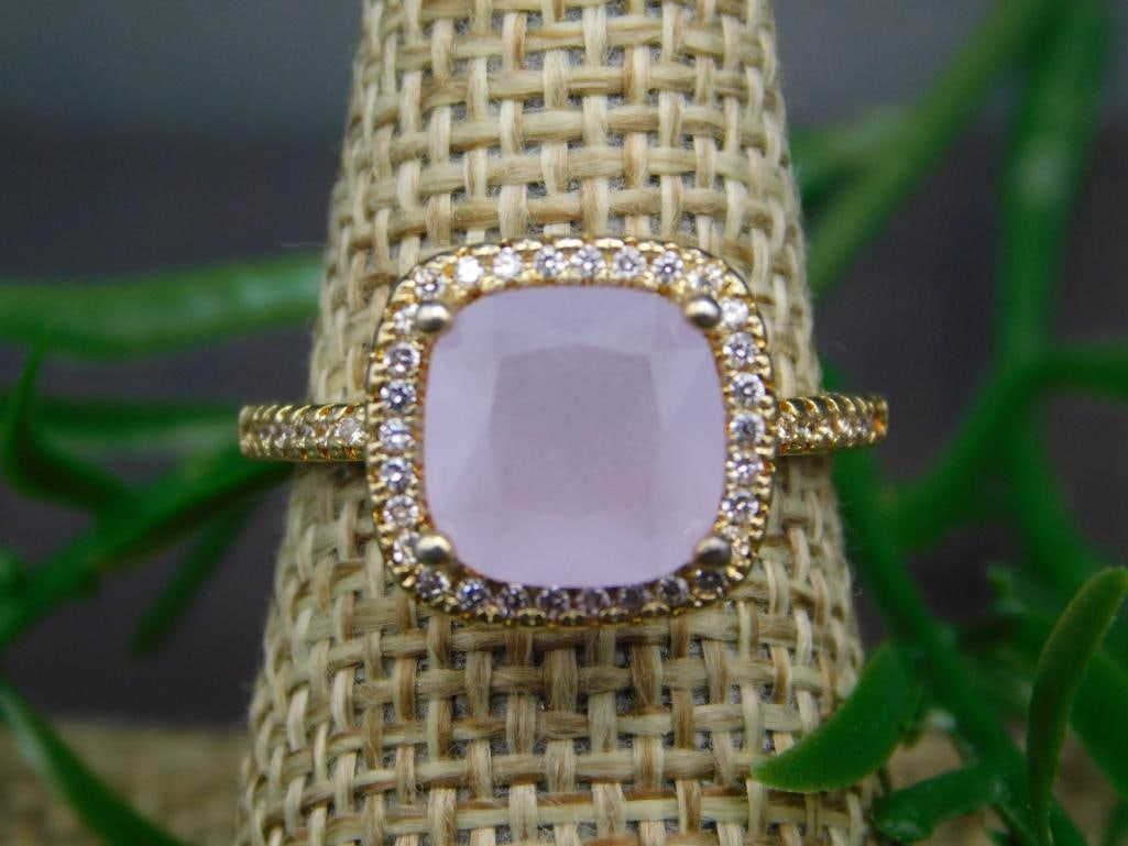 GENUINE STONE RING SIZE 6 - 4
