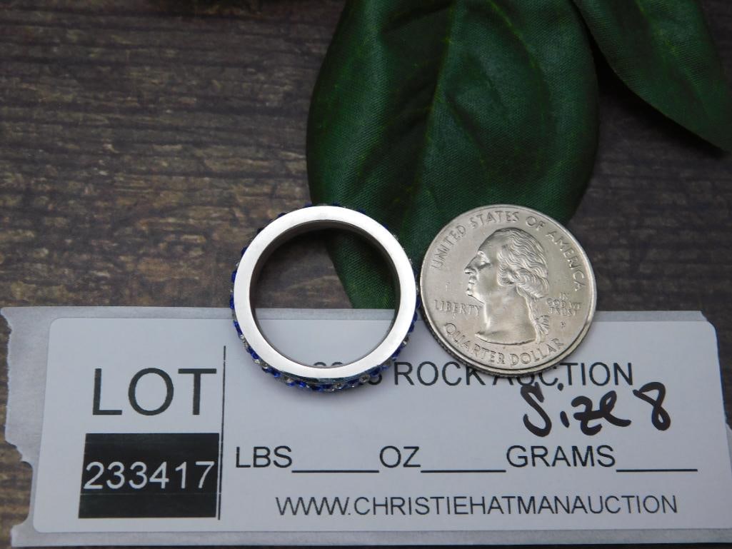 GENUINE STONE RING SIZE 8 - 5