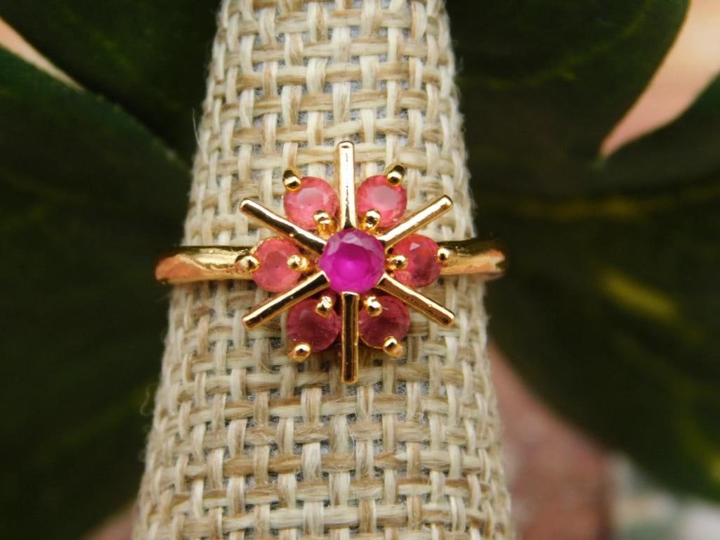 GENUINE STONE RING SIZE 4: GENUINE STONE RING SIZE 4 - Part of our Discover Twilight Bazaar, Crystals and Gems auction at HATMAN'S Auctions! Please see photos for measurements and condition. YES, we have in-house shipping! We h