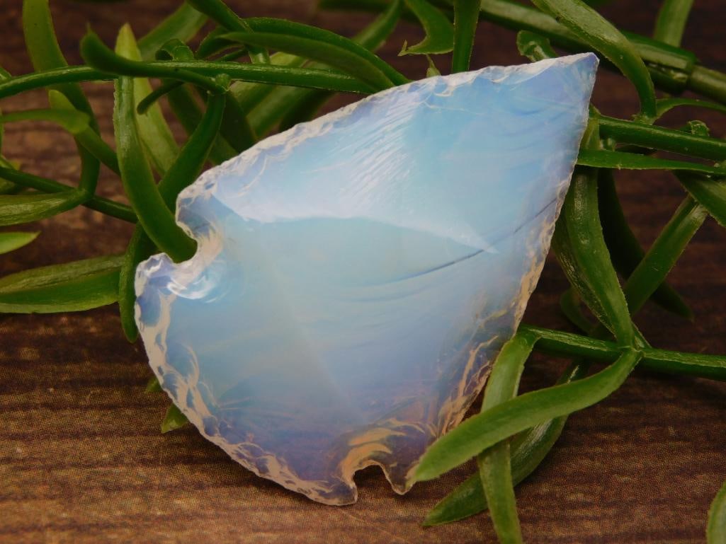 OPALITE HAND KNAPPED TOOL ROCK STONE LAPIDARY SPECIMEN: OPALITE HAND KNAPPED TOOL ROCK STONE LAPIDARY SPECIMEN - Part of our Discover Silver Lining, Crystals and Gems auction at HATMAN'S Auctions! Please see photos for measurements and condition. YES, we h
