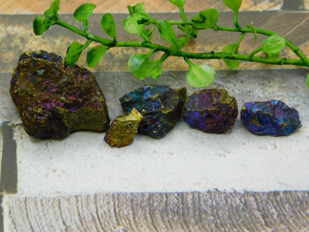 PEACOCK ORE ROCK STONE LAPIDARY SPECIMEN: PEACOCK ORE ROCK STONE LAPIDARY SPECIMEN - Authentic estate find offered in our online auction. Perfect for collectors, resellers, and enthusiasts of vintage, antiques, minerals, rocks, crystals, jewe