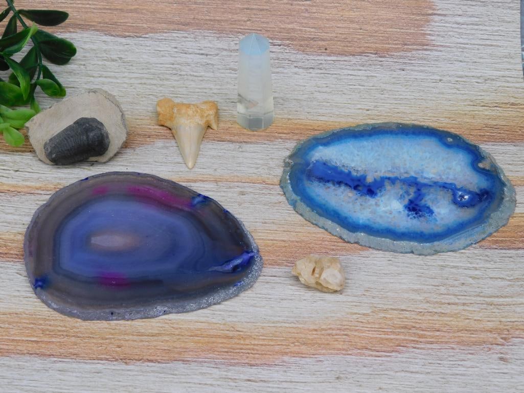 MIXED LOT ROCK STONE LAPIDARY SPECIMEN: MIXED LOT ROCK STONE LAPIDARY SPECIMEN - Authentic estate find offered in our online auction. Perfect for collectors, resellers, and enthusiasts of vintage, antiques, minerals, rocks, crystals, jewelr