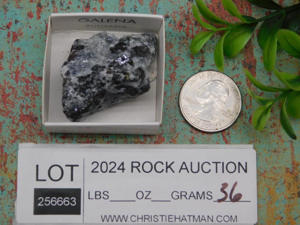 GALENA ROCK STONE LAPIDARY SPECIMEN: GALENA ROCK STONE LAPIDARY SPECIMEN - Authentic estate find offered in our online auction. Perfect for collectors, resellers, and enthusiasts of vintage, antiques, minerals, rocks, crystals, jewelry,