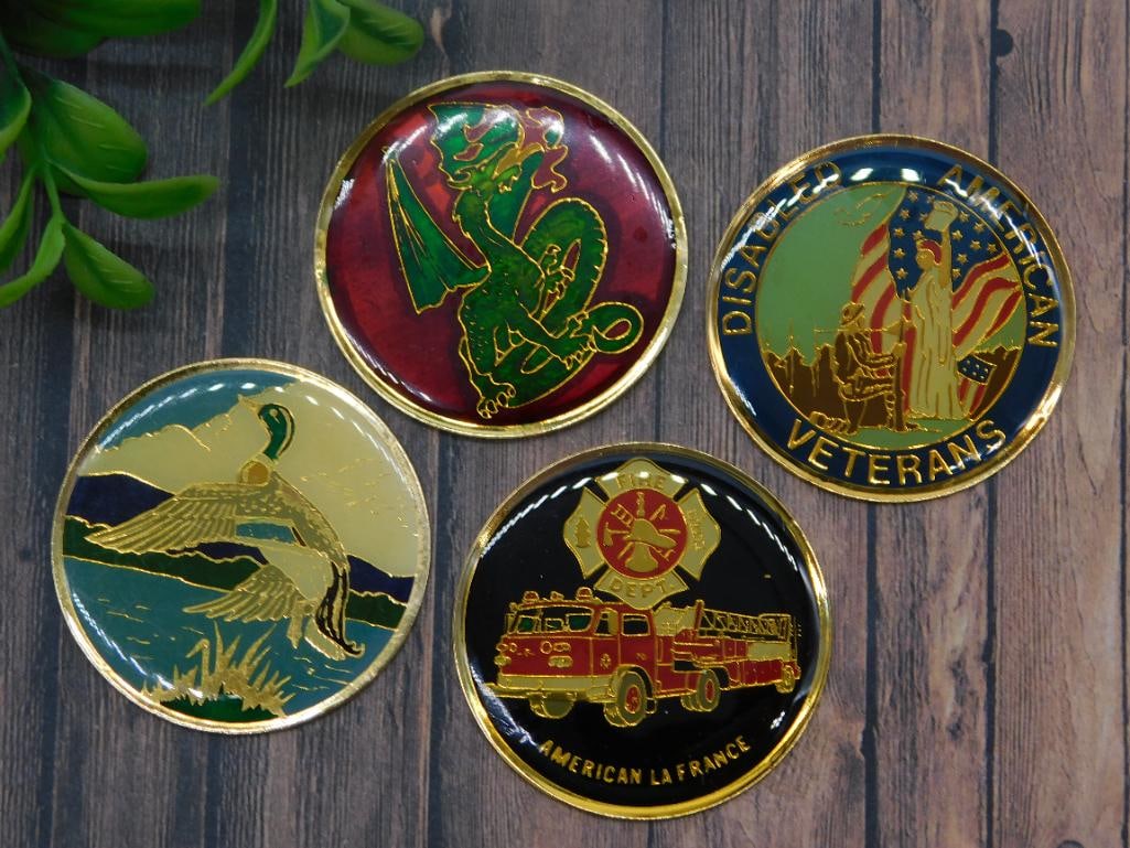 CABOCHON MEDALLIONS: CABOCHON MEDALLIONS - Authentic estate find offered in our online auction. Perfect for collectors, resellers, and enthusiasts of vintage, antiques, minerals, rocks, crystals, jewelry, and rare unique