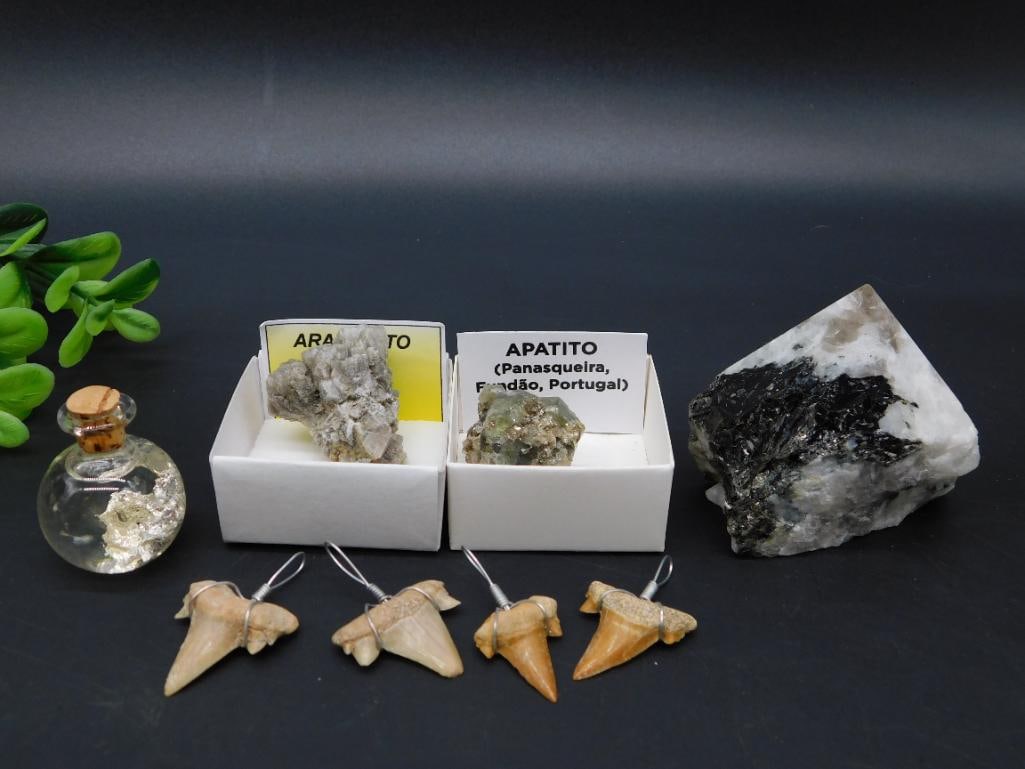 MIXED LOT ROCK STONE LAPIDARY SPECIMEN: MIXED LOT ROCK STONE LAPIDARY SPECIMEN - Authentic estate find offered in our online auction. Perfect for collectors, resellers, and enthusiasts of vintage, antiques, minerals, rocks, crystals, jewelr
