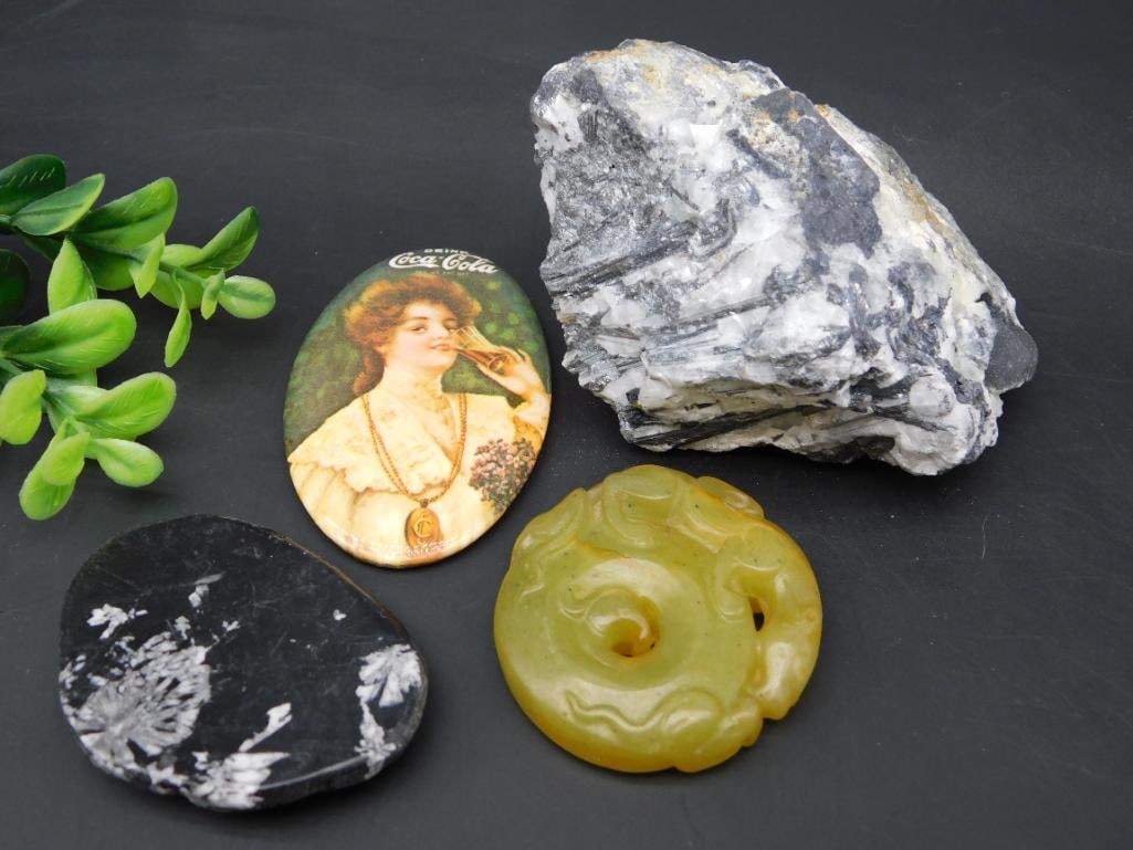 MIXED LOT ROCK STONE LAPIDARY SPECIMEN: MIXED LOT ROCK STONE LAPIDARY SPECIMEN - Authentic estate find offered in our online auction. Perfect for collectors, resellers, and enthusiasts of vintage, antiques, minerals, rocks, crystals,