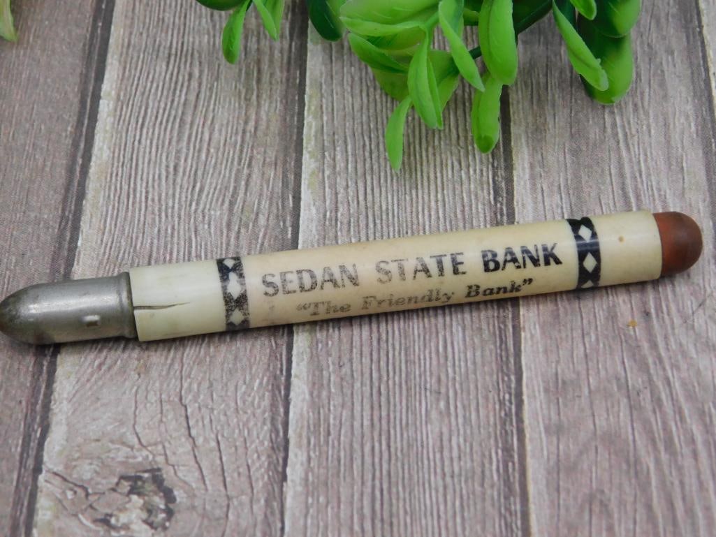 VINTAGE ADVERTISING PENCIL: VINTAGE ADVERTISING PENCIL - Part of our Discover Mystic Finds, Crystals and Gems auction at HATMAN'S Auctions! Please see photos for measurements and condition. YES, we have in-house shipping! We
