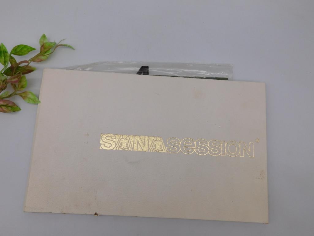 Sana Session Program by Grace Jane Treber: Sana Session Program by Grace Jane Treber - Part of our Discover Gilded Gallery, Crystals and Gems auction at HATMAN'S Auctions! Please see photos for measurements and condition. YES, we have