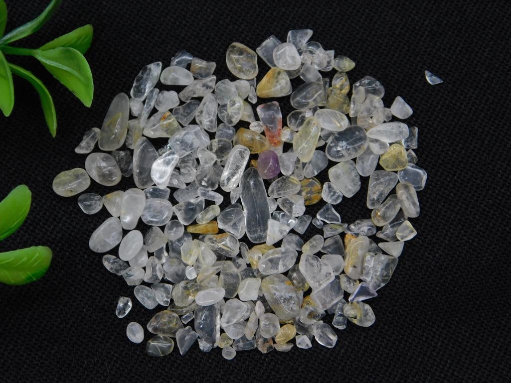 Rutilated Quartz Gemstones ROCK STONE LAPIDARY SPECIMEN: Rutilated Quartz Gemstones ROCK STONE LAPIDARY SPECIMEN - Part of our Discover Gilded Gallery, Crystals and Gems auction at HATMAN'S Auctions! Please see photos for measurements and condition. YES, we