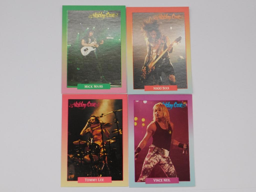 MOTLEY CRUE BROCKUM ROCK TRADING CARDS VINTAGE ANTIQUE: MOTLEY CRUE BROCKUM ROCK TRADING CARDS VINTAGE ANTIQUE - Part of our Discover Gilded Gallery, Crystals and Gems auction at HATMAN'S Auctions! Please see photos for measurements and condition. YES, we