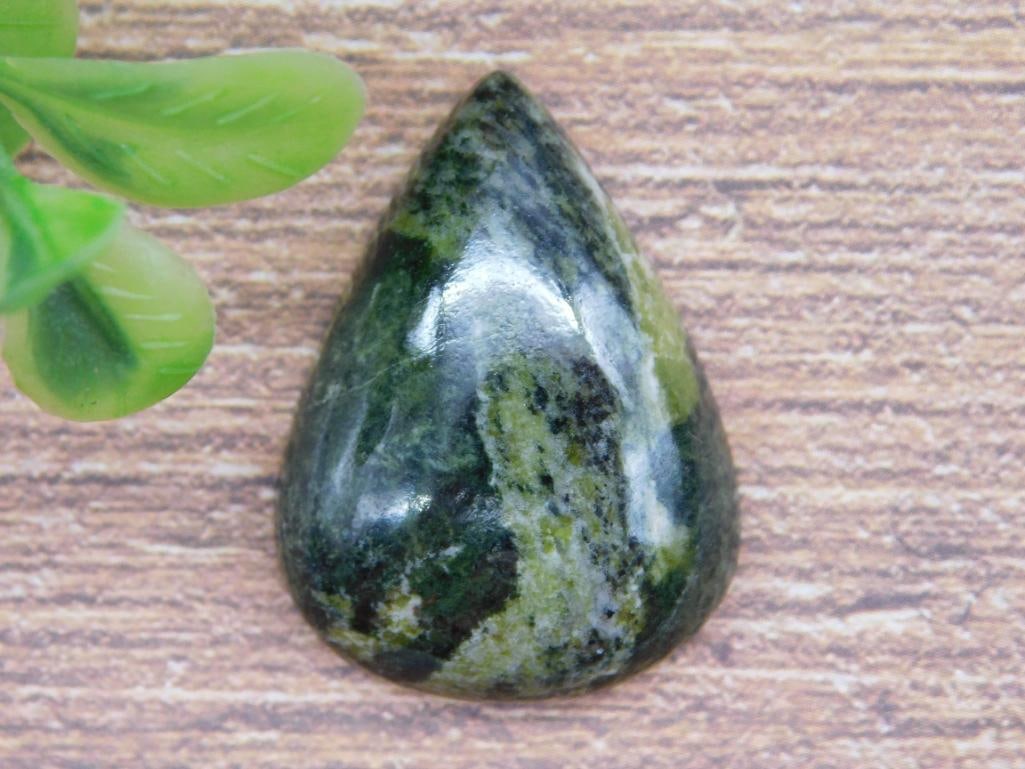SERAPHINITE CABOCHON ROCK STONE LAPIDARY SPECIMEN (1 of 3)