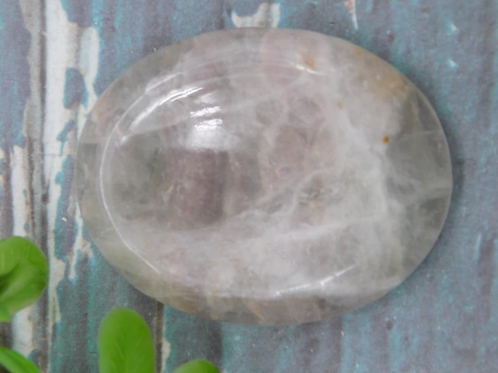 ROSE QUARTZ WORRY STONE ROCK STONE LAPIDARY SPECIMEN (1 of 3)