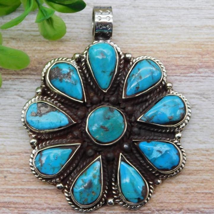 TURQUOISE PENDANT ROCK STONE LAPIDARY SPECIMEN (1 of 2)