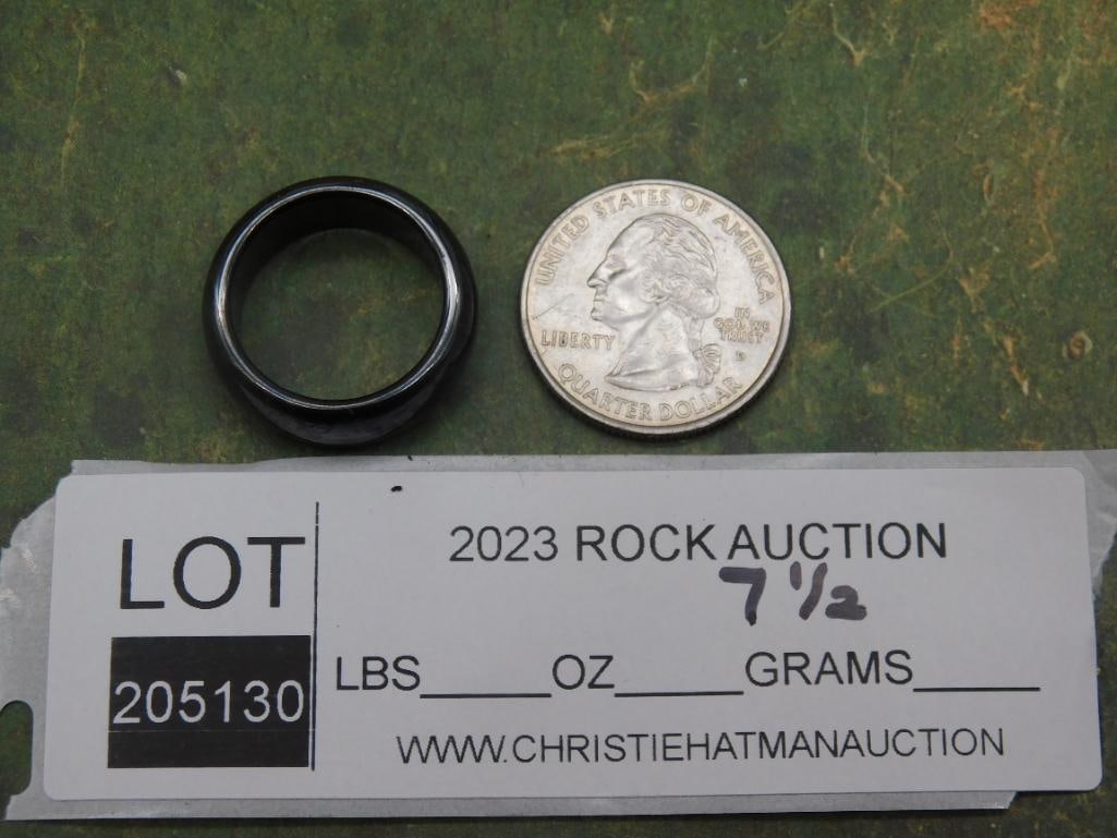 HEMATITE RING ROCK STONE LAPIDARY SPECIMEN - 2