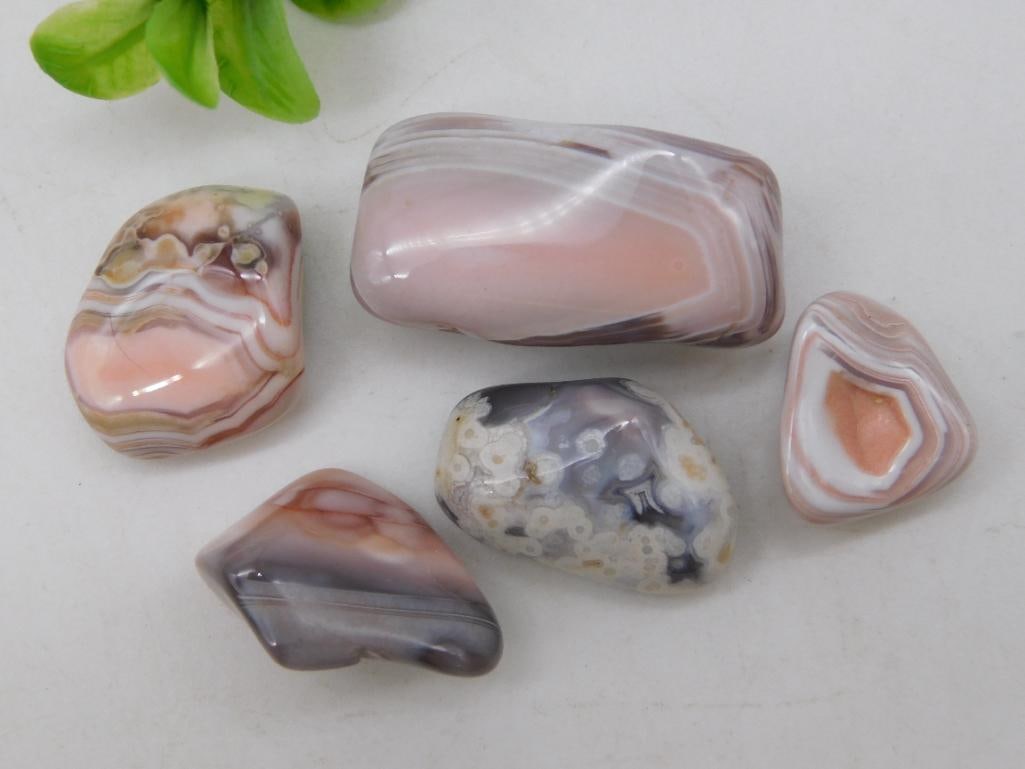 PEACH BOTSWANA AGATE ROCK STONE LAPIDARY SPECIMEN (1 of 2)
