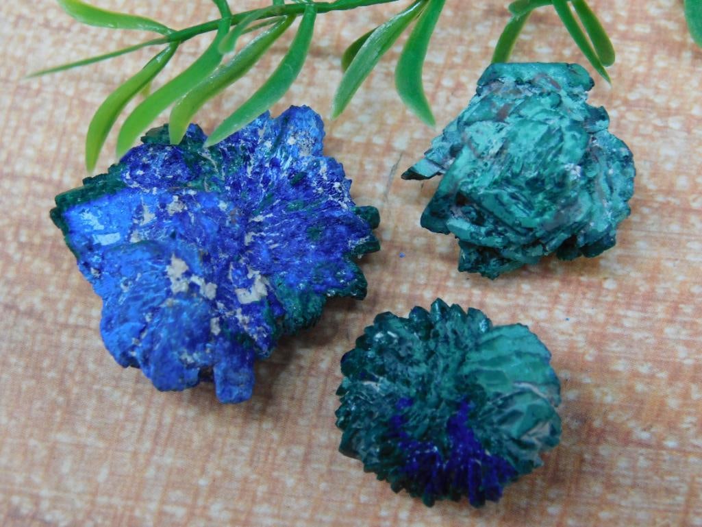MALACHITE AND AZURITE PIECES ROCK STONE LAPIDARY SPECIMEN: WELCOME TO HATMAN AUCTIONS! SPECIAL NOTICE: Please see photos for measurements and descriptions. ***Yes, we have in house shipping with MANY REPEAT CUSTOMERS because of our streamlined service.