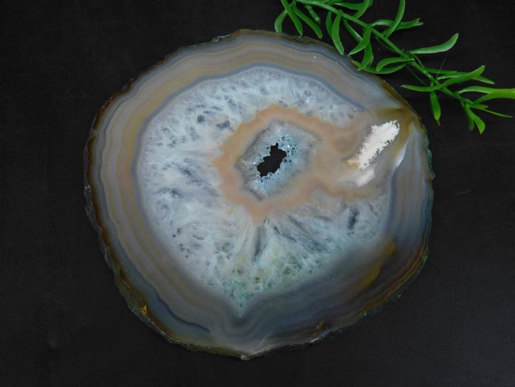 AGATE SLICE ROCK STONE LAPIDARY SPECIMEN (1 of 2)
