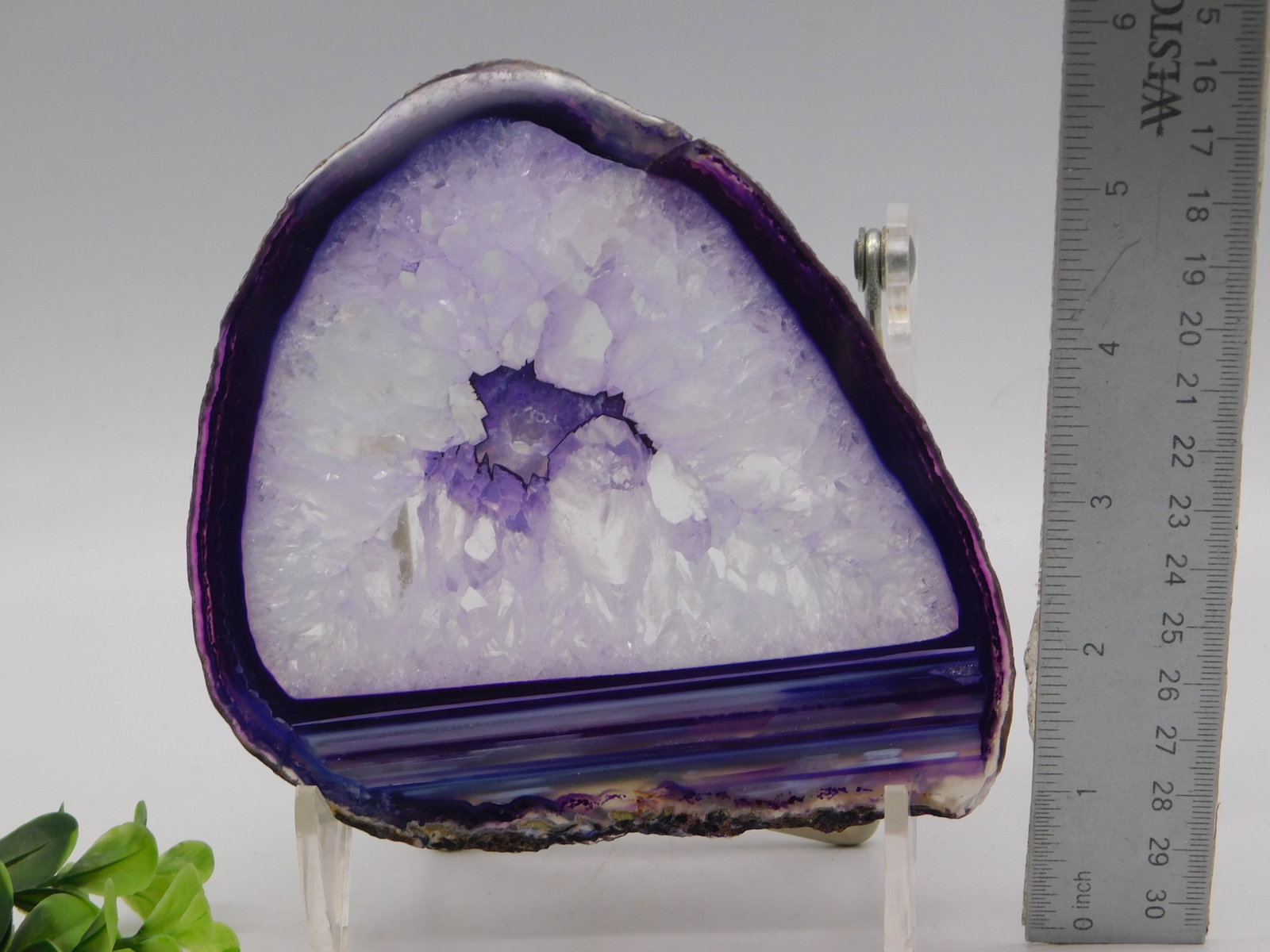 Purple Amethyst Geode Polished Druzy Crystal Display Specimen Rock Stone Lapidary Specimen (1 of 2)