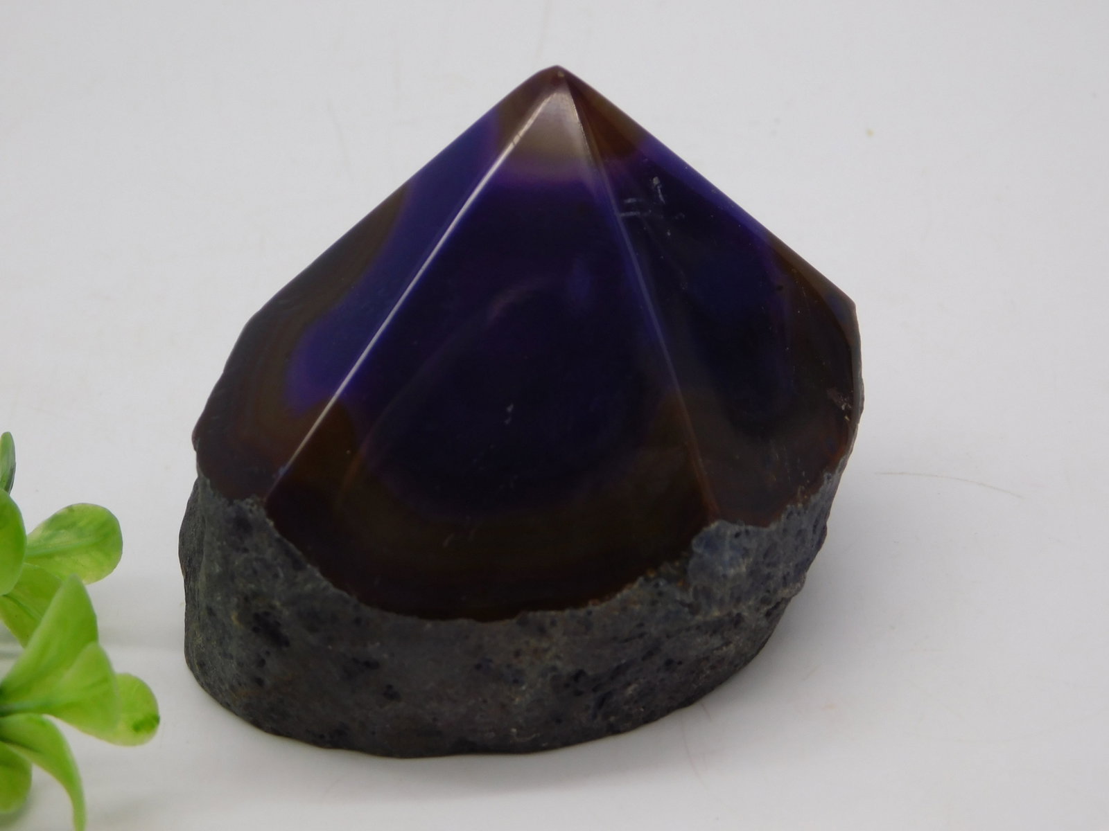 Blue Purple Sapphire Polished Teardrop Gemstone Matrix Specimen Rock Stone Lapidary Specimen (1 of 3)