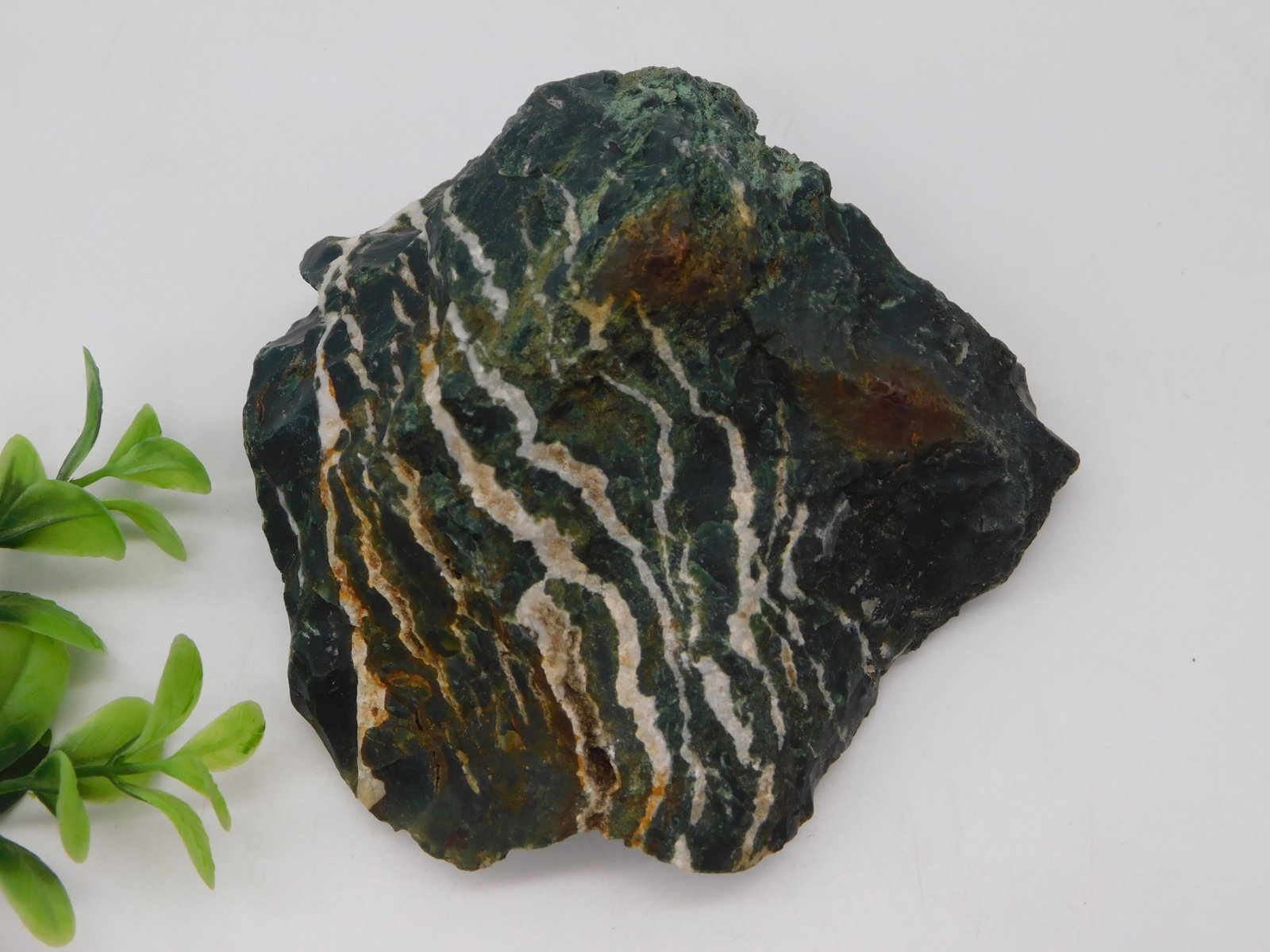 Banded Green ZEBRA ROCK Agate Specimen Rock Stone Lapidary Specimen (1 of 4)
