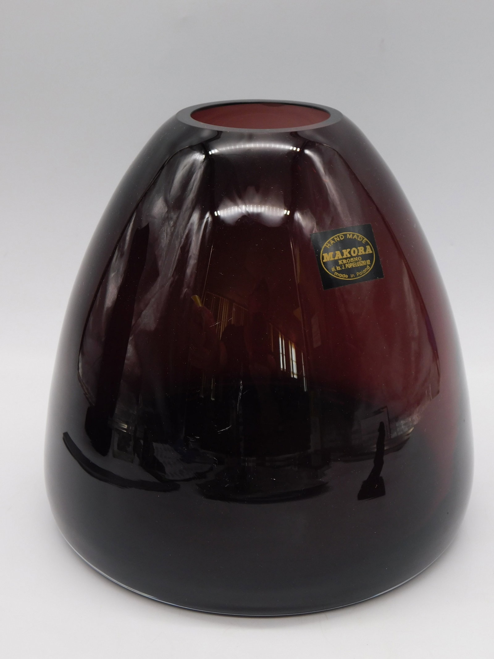 Vintage MCM Antique Ruby Red Glass Globe Libbey Collectible Glassware (1 of 3)