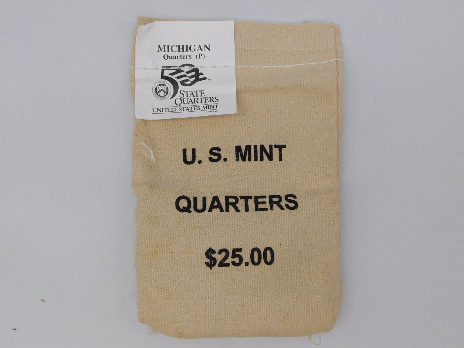 Michigan State Quarters P Mint Sealed Bag U.S. Mint Original Roll Collectible (1 of 2)