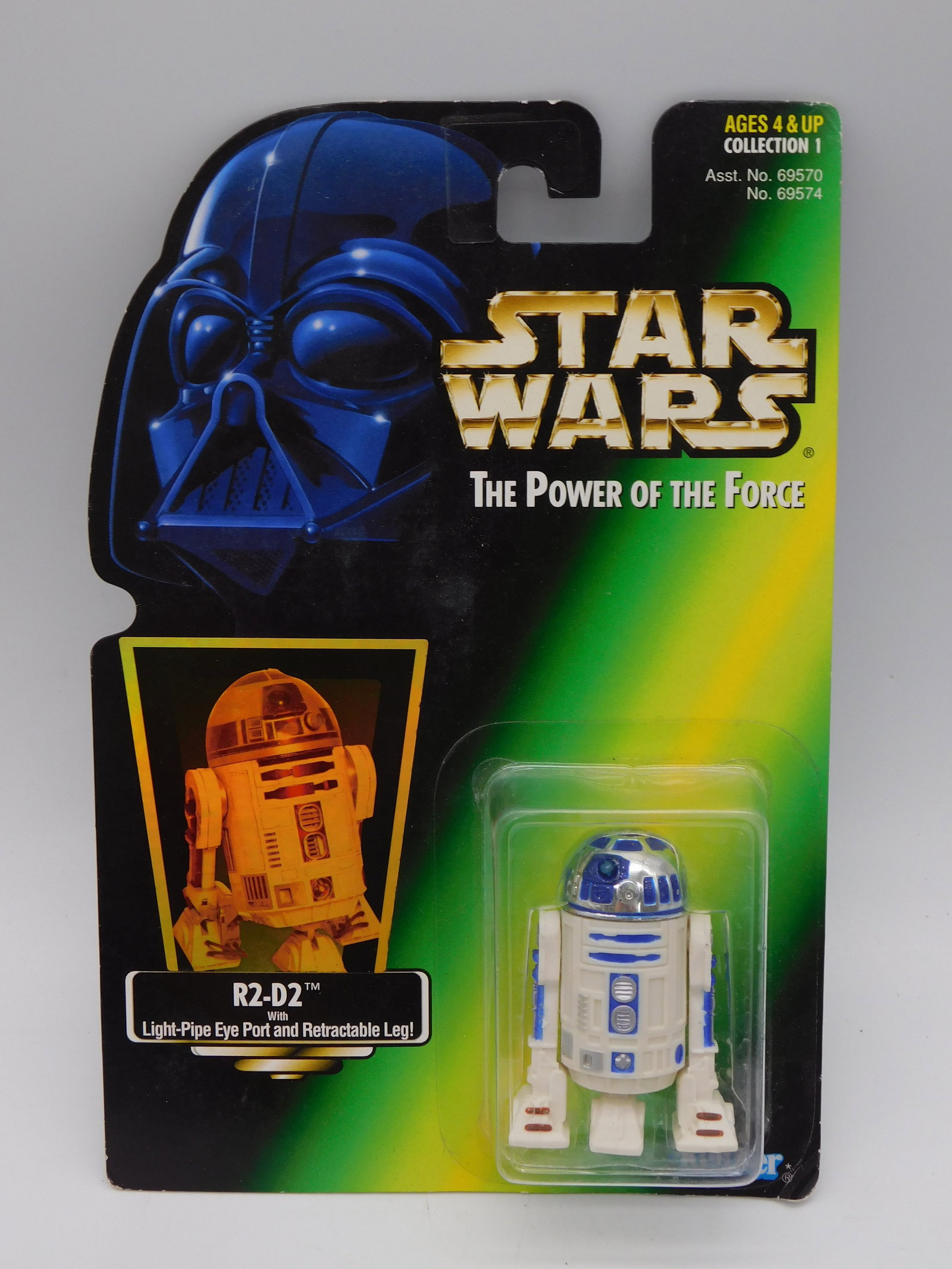 Vintage Antique Star Wars Power of the Force R2D2 Droid Action Figure Mint Package Collectible (1 of 2)