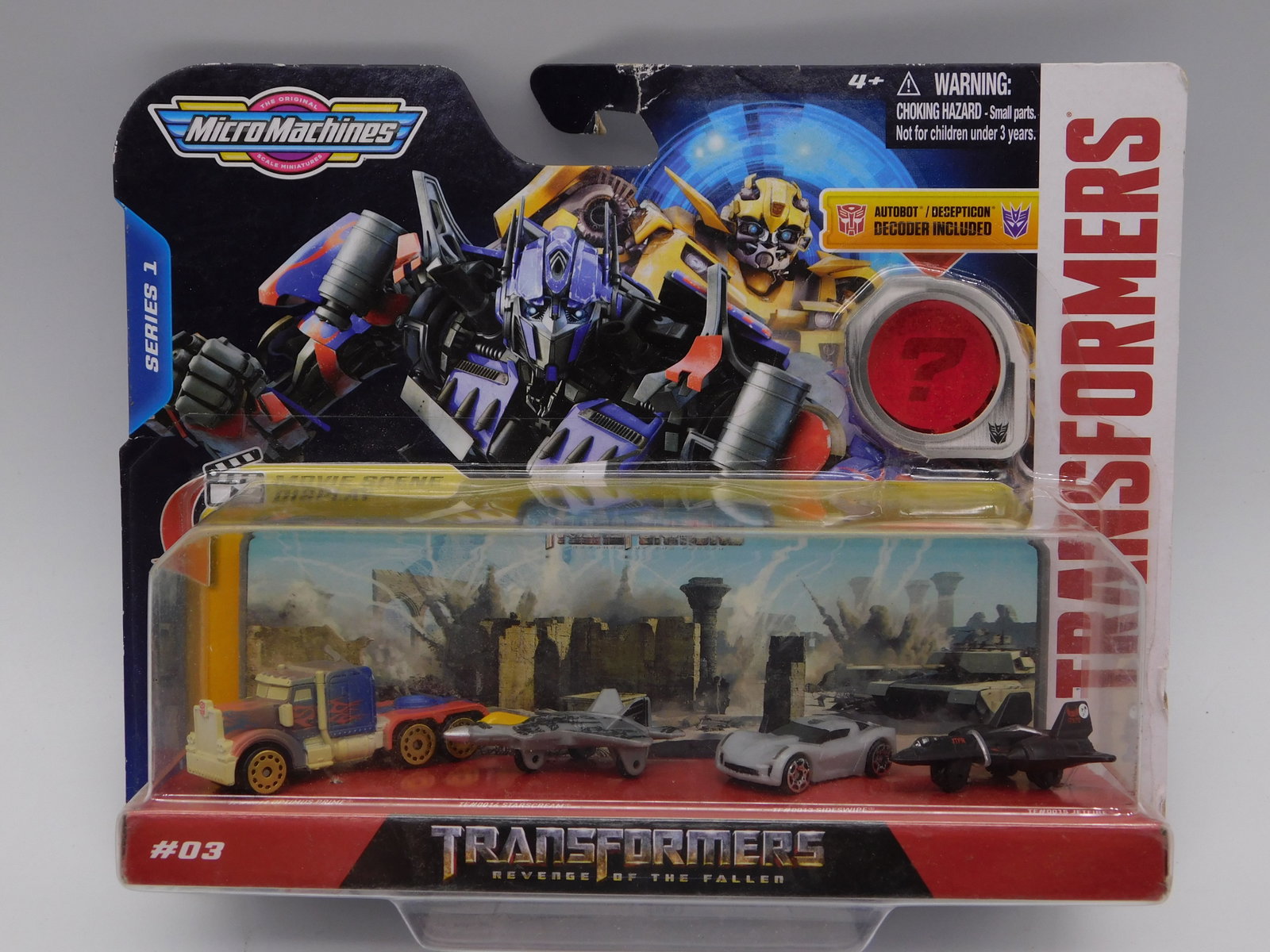 Micro Machines Transformers Revenge of the Fallen Number 03 Die Cast Vehicle Set Collectible Toy (1 of 2)