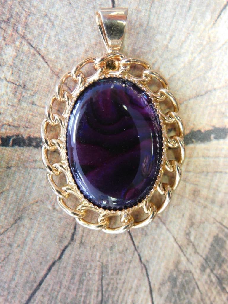 ABALONE PENDANT ROCK STONE LAPIDARY SPECIMEN (1 of 2)