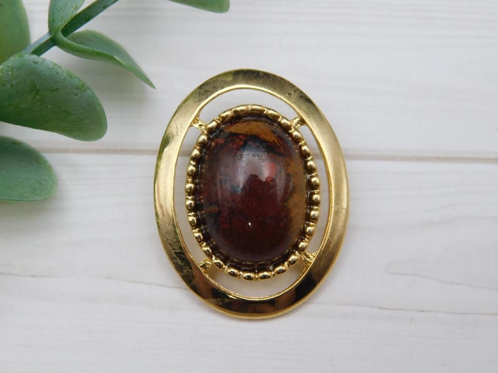GENUINE STONE PENDANT ROCK STONE LAPIDARY SPECIMEN (1 of 2)