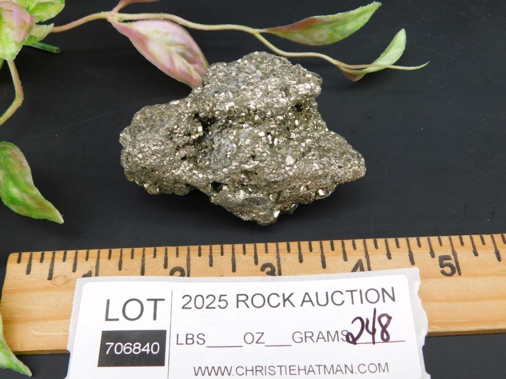 Pyrite Specimen with Crystalline Structure - 3