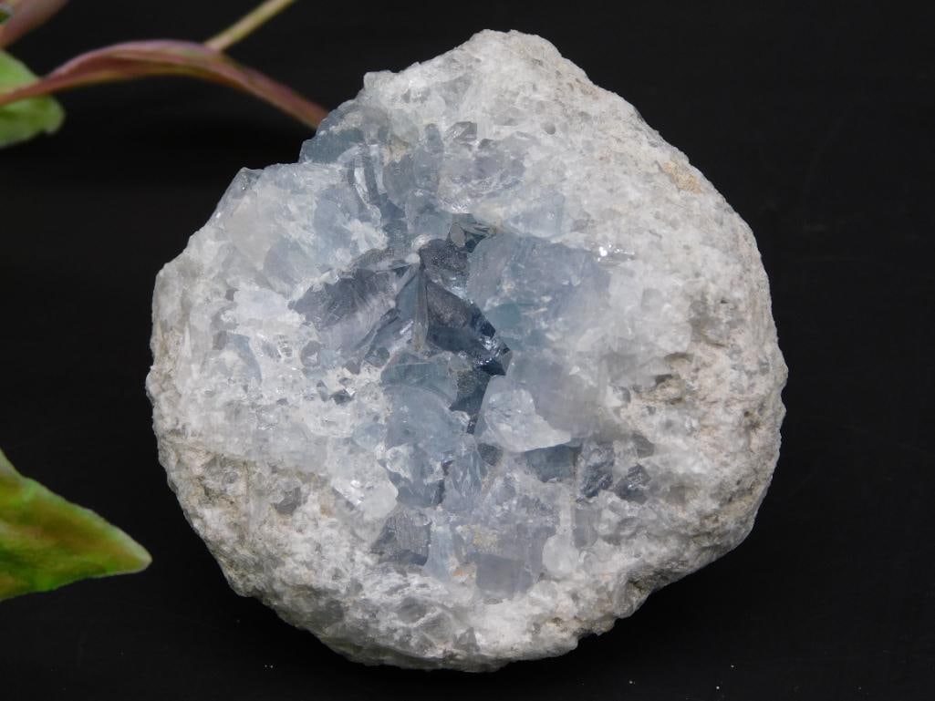 Celestite Geode with Crystalline Interior: Celestite Geode with Crystalline Interior