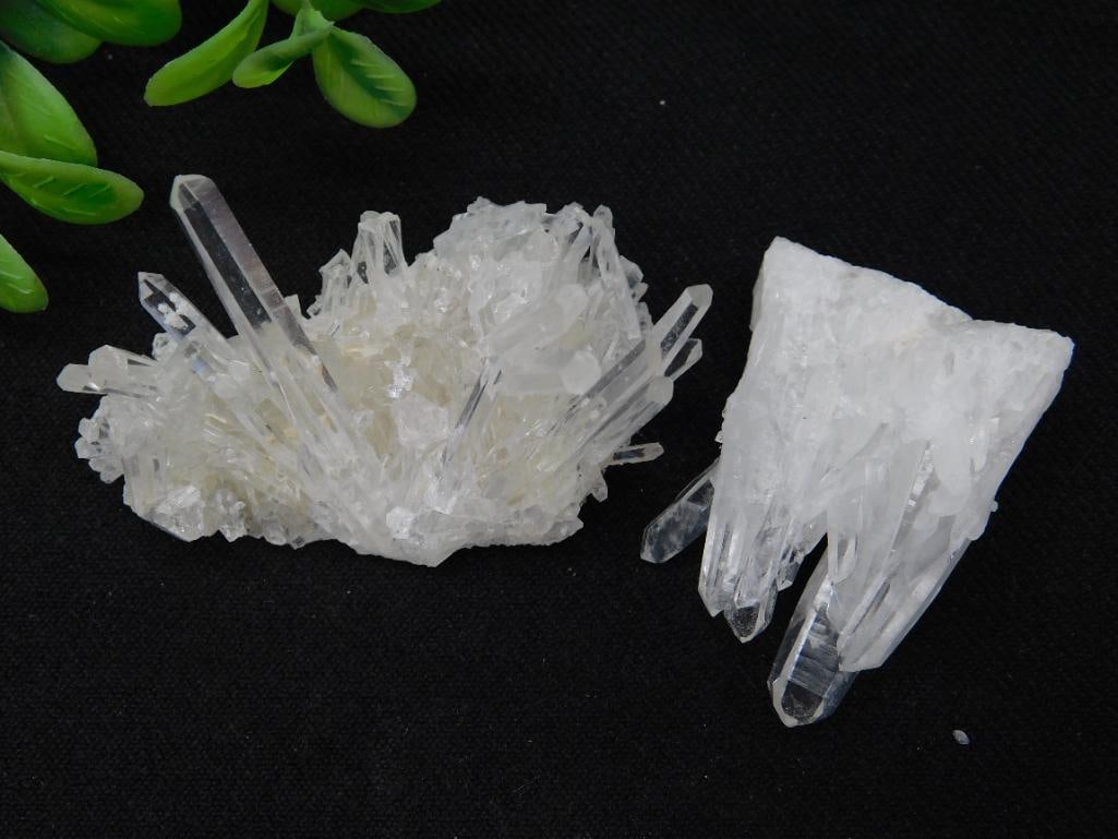 Two Clear Quartz Crystal Clusters (1 of 3)
